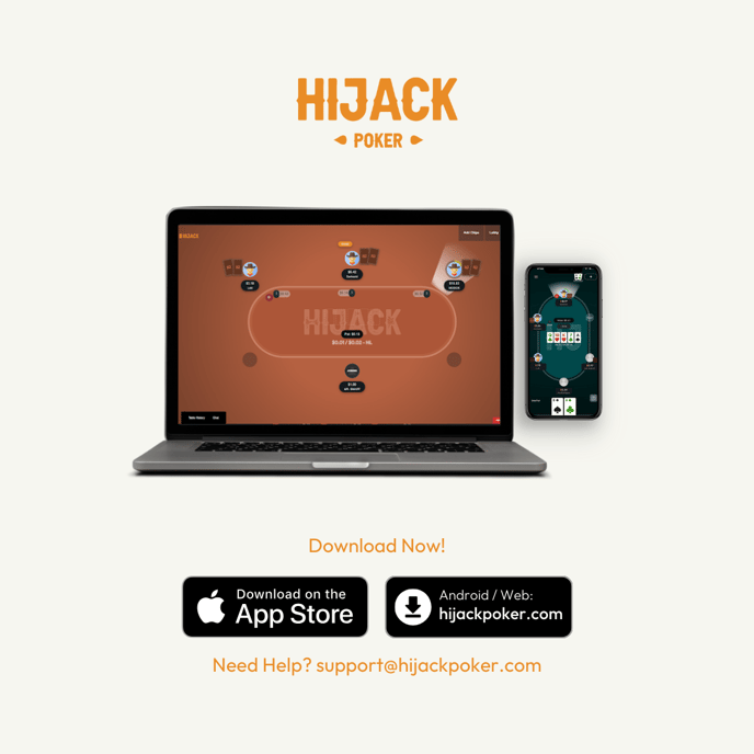 Hijack Poker Web and Mobile Download Now