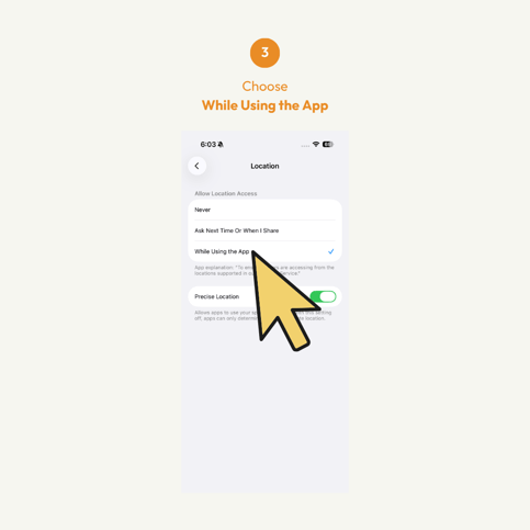 How to Re Enable Location for Hijack Poker App iOS Enable App Location Permission 03