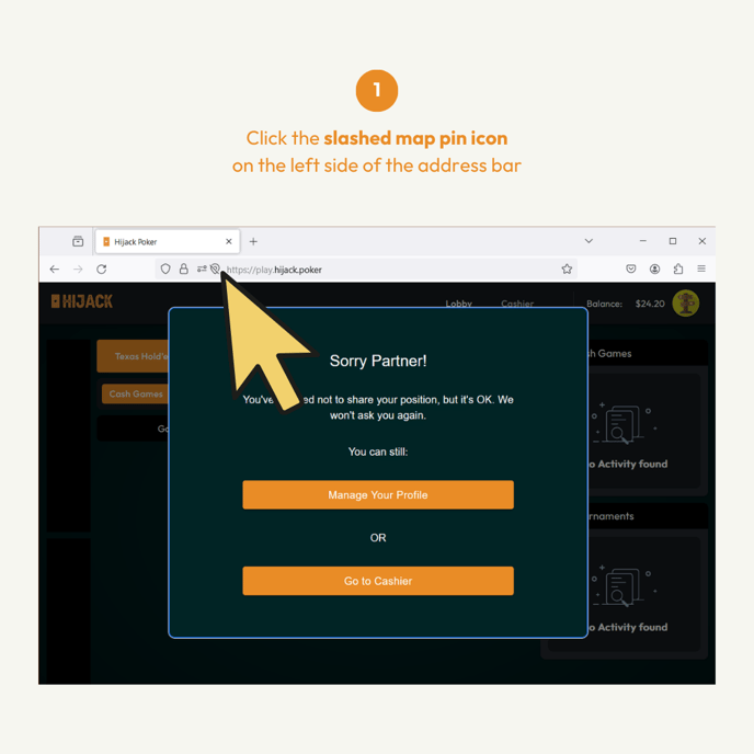 How to Re Enable Location for Hijack Poker Web Browsers Firefox 01