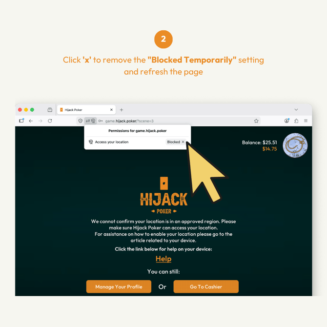 How to Re-Enable Location for Hijack Poker Web Browsers Firefox Updated 02