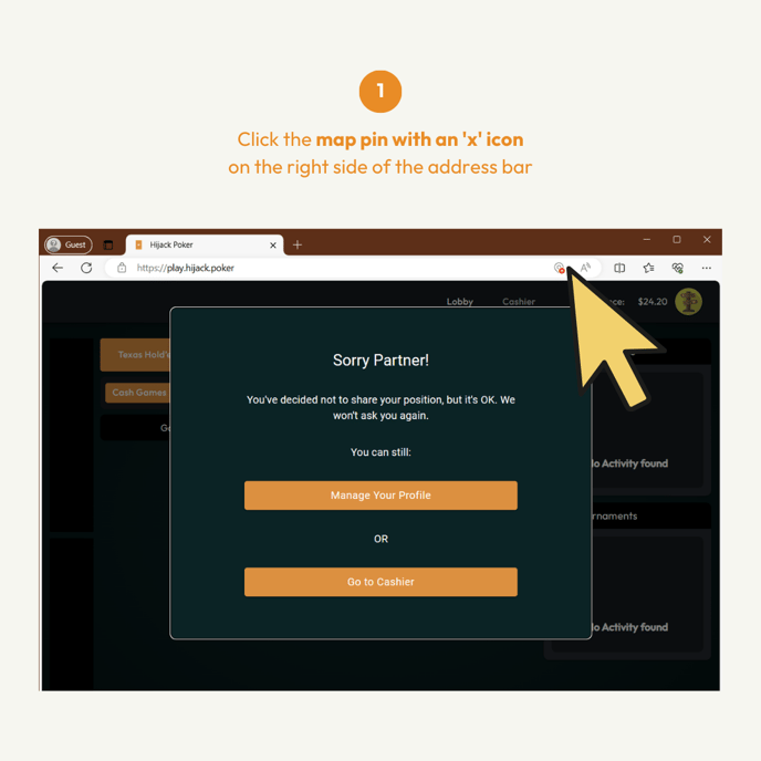 How to Re Enable Location for Hijack Poker Web Browsers Microsoft Edge 01