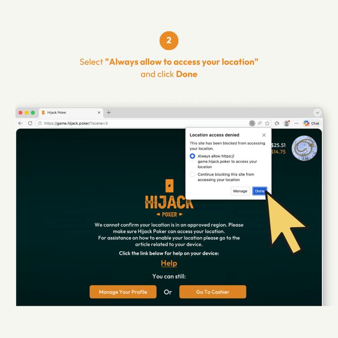 How to Re-Enable Location for Hijack Poker Web Browsers Microsoft Edge Updated 02