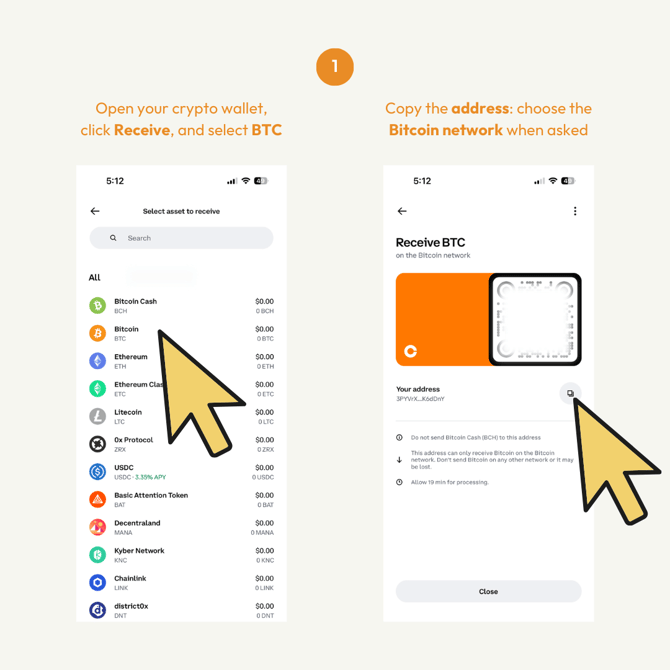 How to Withdraw Using Cryptocurrency in Hijack Poker Step 1